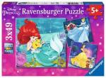 Puzzle 3×49 pièces – Aventure des princesses