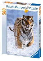 Puzzle 500 pièces – Tigre dans la neige