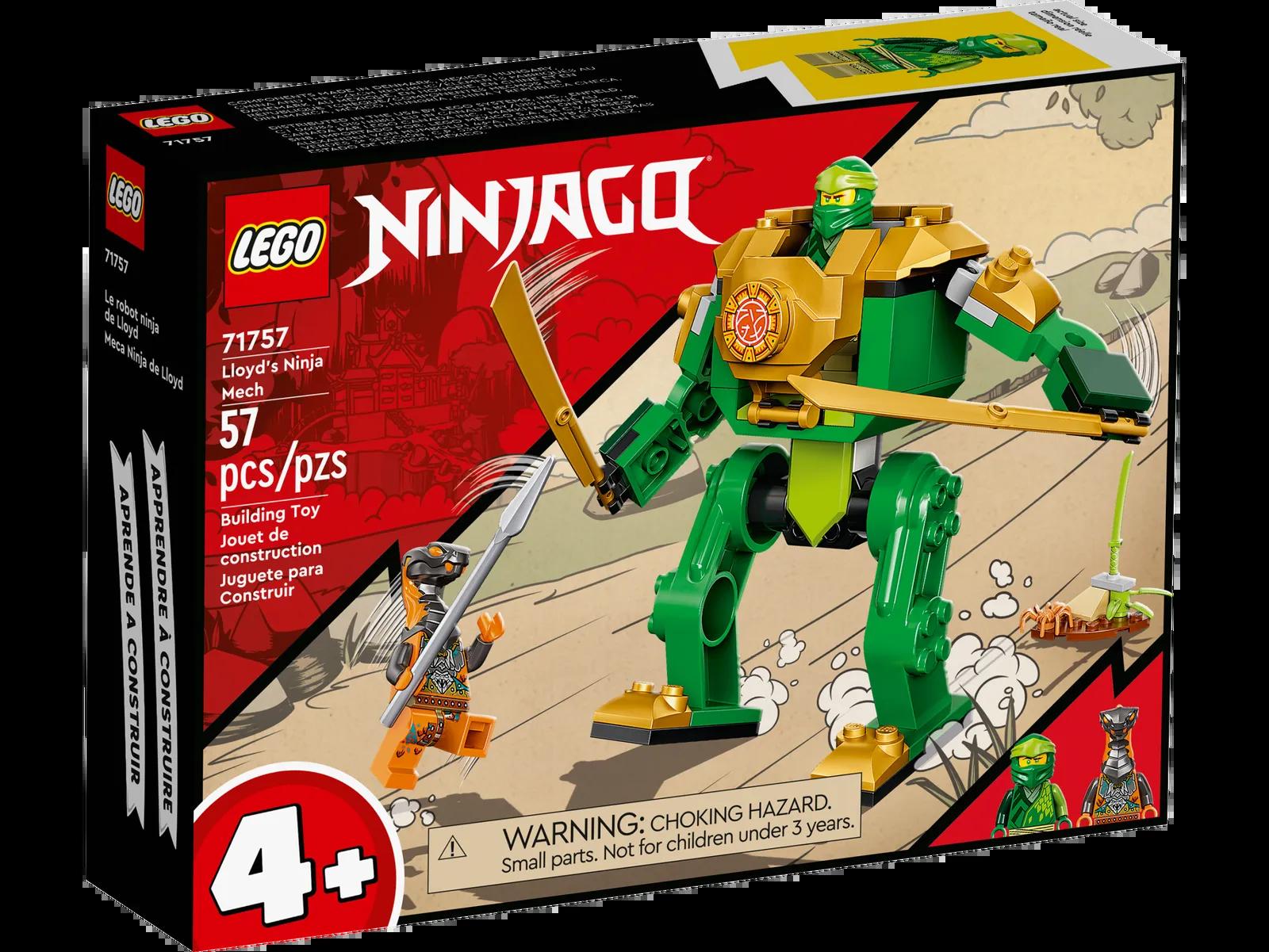 LEGO 71757 Ninjago Le Robot Ninja de Lloyd, Jouet pour Enfant dès 4 Ans  avec Figurine Serpent, Set de Construction – L'ARBRE AUX LUTINS