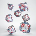 Dés – Set de dés (Transparent bleu et rouge)