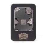 Dés – Set de dés métal (Hammer Silver)