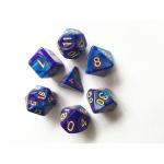 Dés – Set de dés (Fusion bleu et violet sombre)