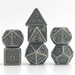 Dés – Set de dés métal (Solid Nickel)
