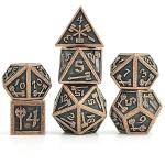 Dés – Set de dés métal (Hammer Bronze)
