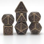 Dés – Set de dés métal (Gear Bronze)